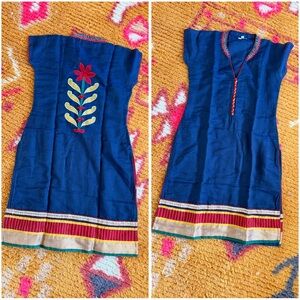 Handmade Indonesian / Indian embroidered shirt dress tunic